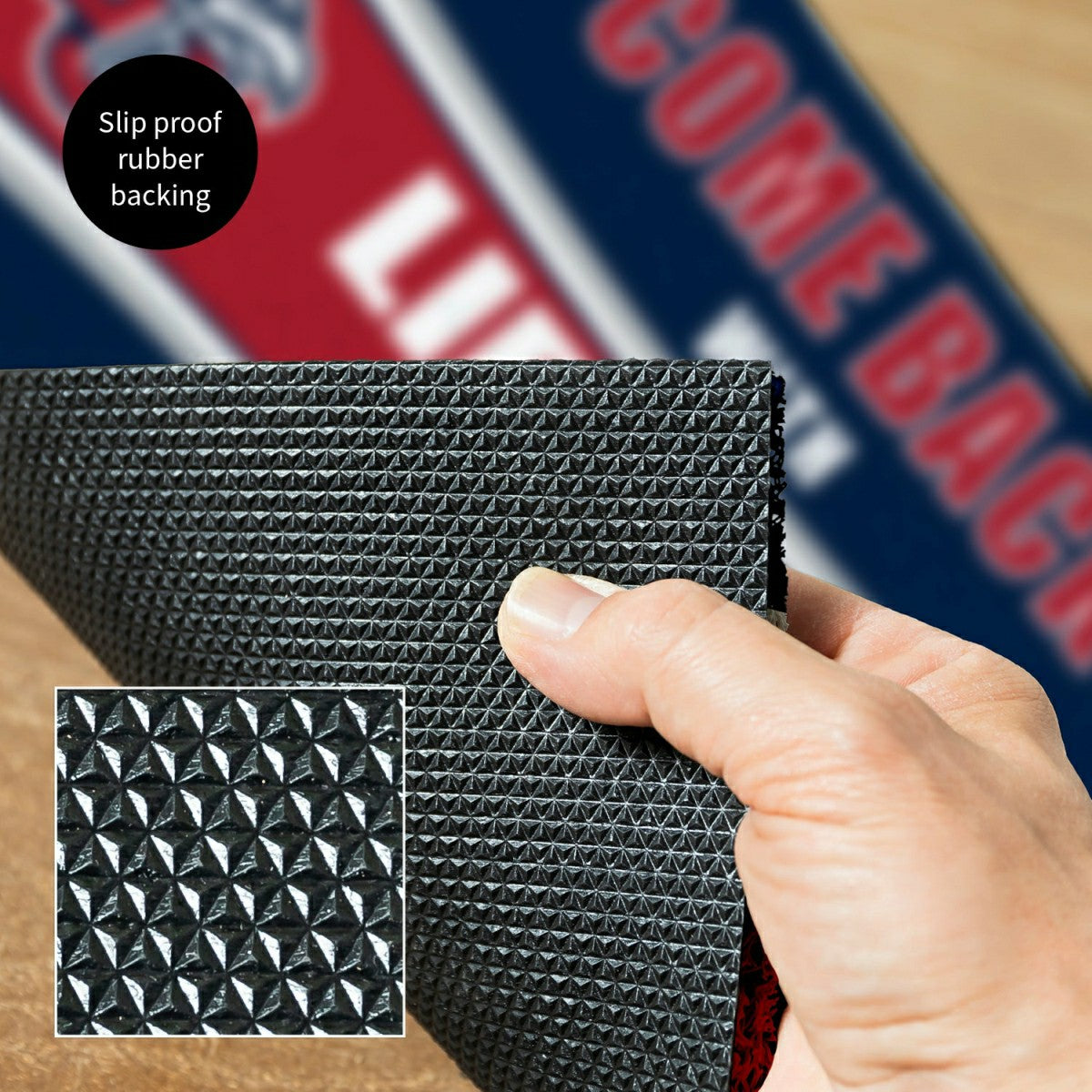 Team Sports America Essential - 28" x 16" PVC Trapper Mat, Come Back with Tickets, Liberty University