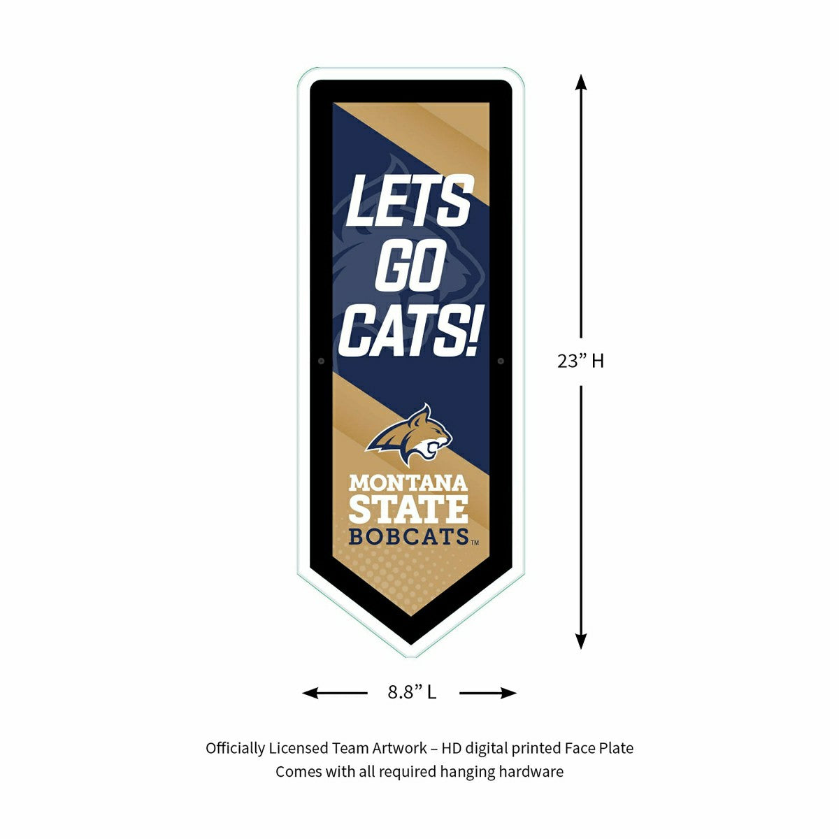 Team Sports America Recommended - LED Wall Decor, Pennant, Montana State University