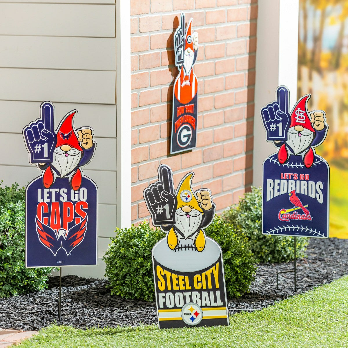 Team Sports America Best Seller - St Louis Cardinals Gnome Metal Sign 10"L x 30"H