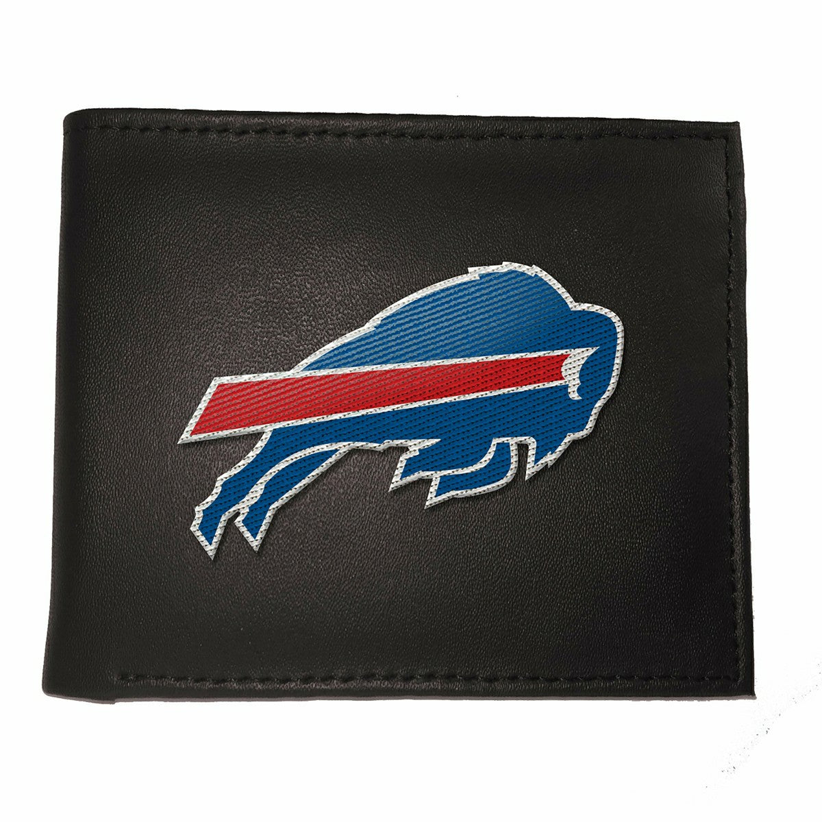 Team Sports America Essential - Buffalo Bills Black Bi-Fold Embroidered Wallet w/ RFID Blocking