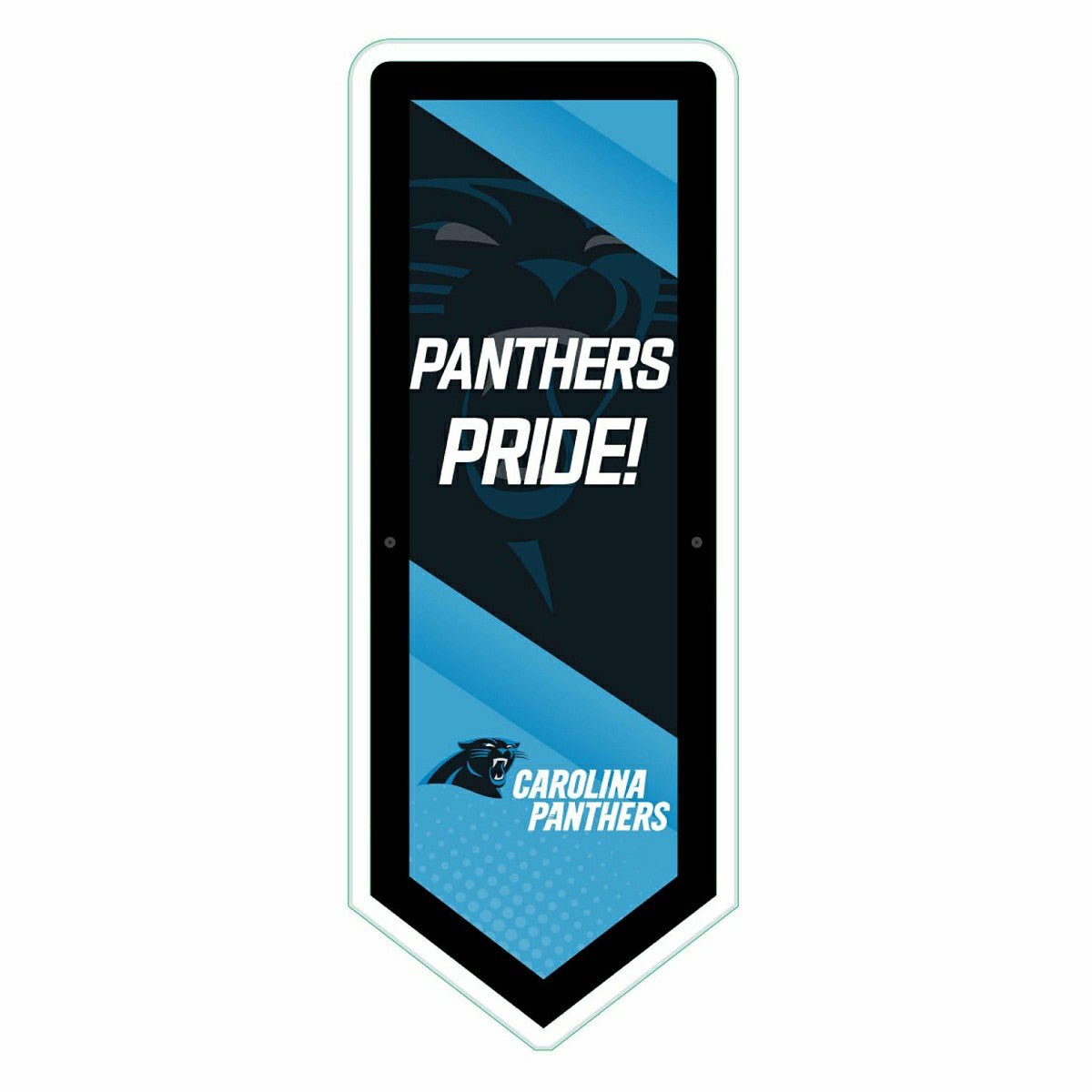 Team Sports America Essential - LED Wall Decor, Pennant, Carolina Panthers