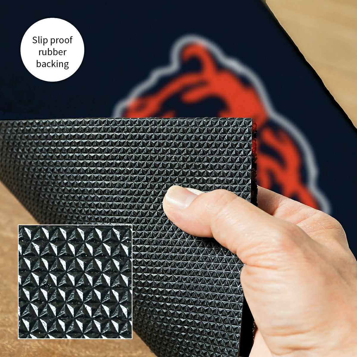 Team Sports America Signature - Full Color PVC Mat, 16" x 28", Chicago Bears