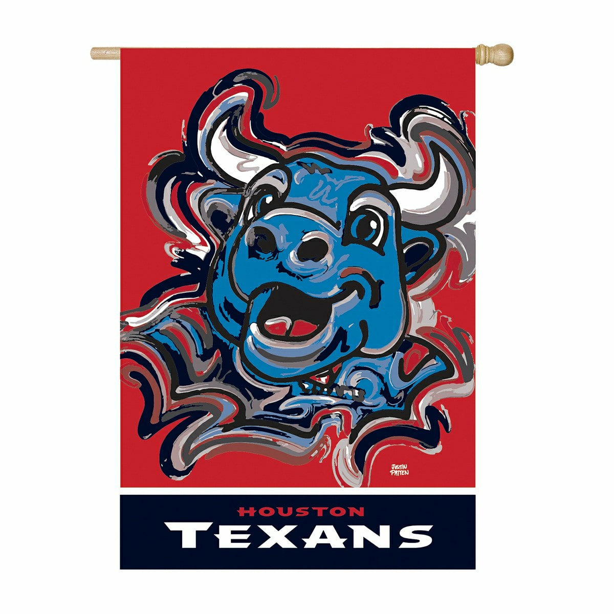 Team Sports America Essential - Houston Texans, Suede REG Justin Patten