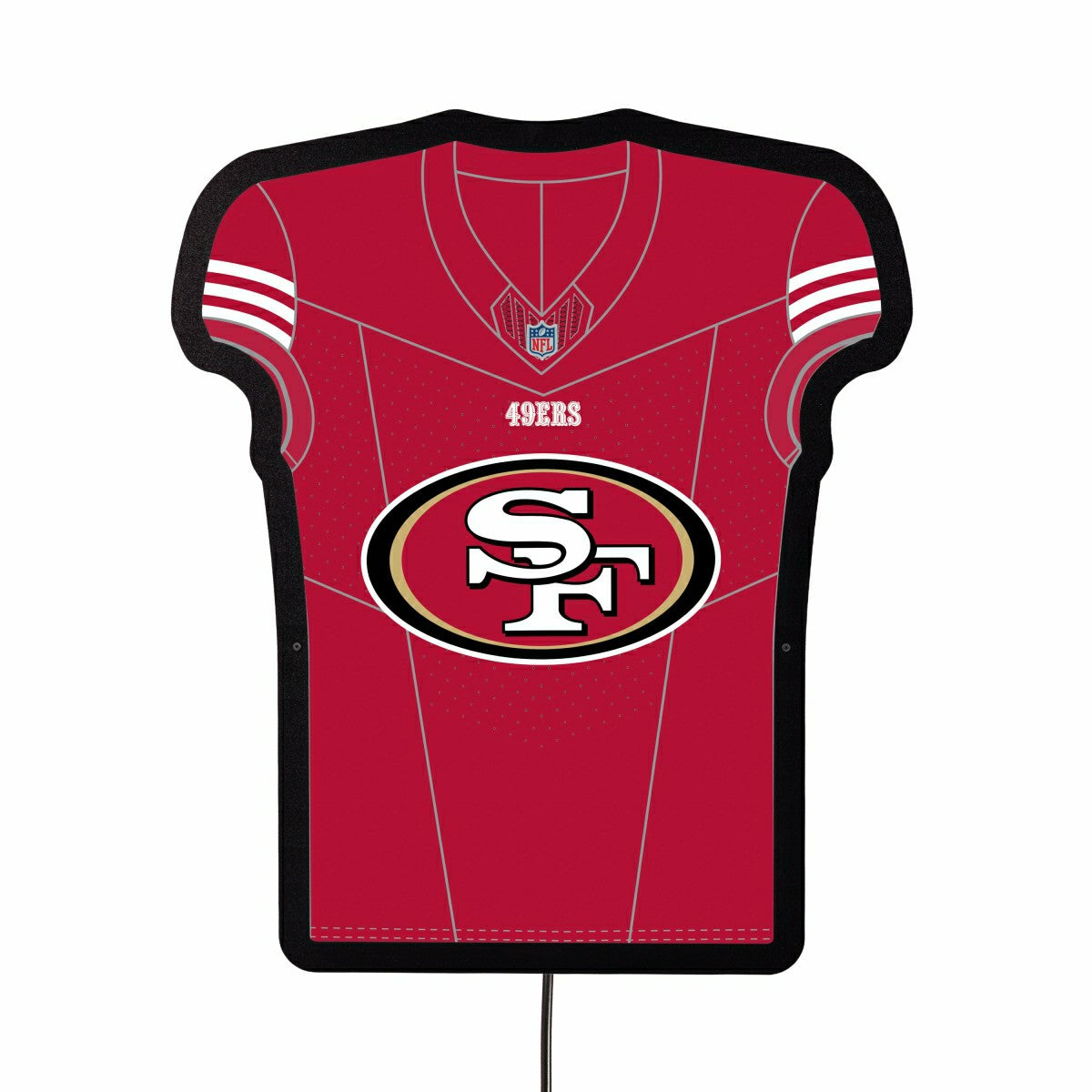 Team Sports America Recommended - San Francisco 49ers NFL Football Jersey Edgelite LED Decor