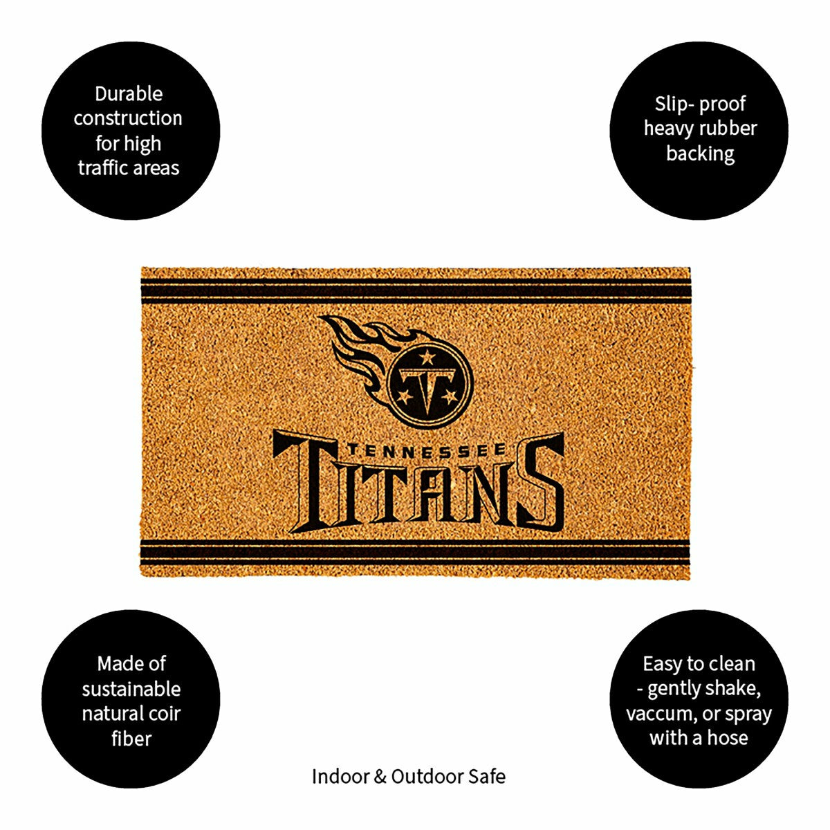Team Sports America Signature - Tennessee Titans, Coir Mat 1C