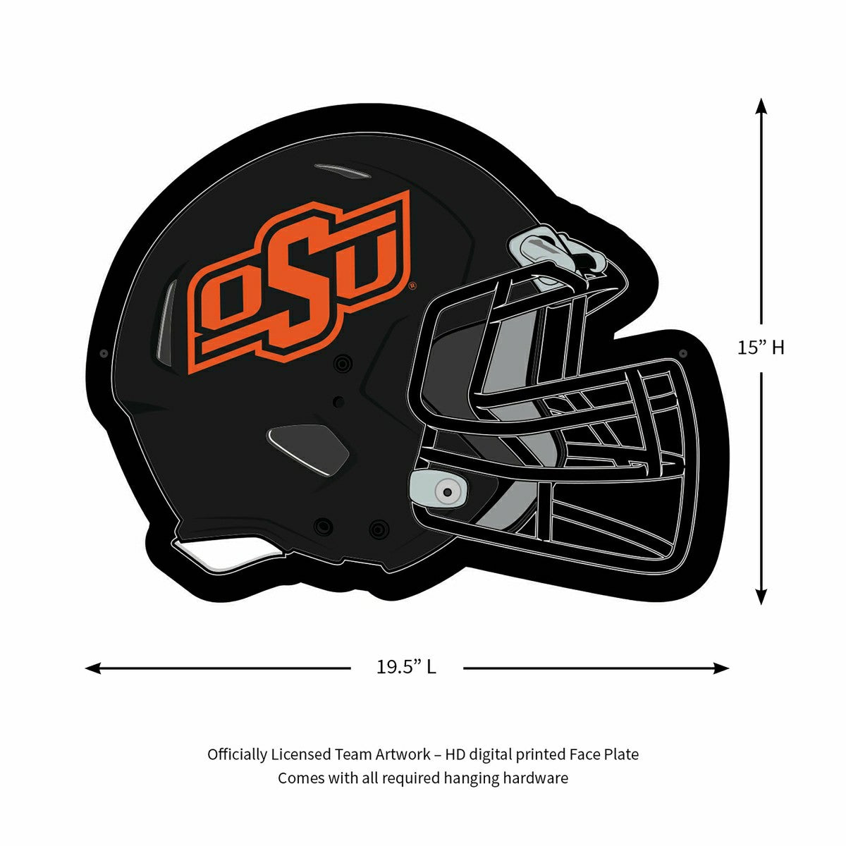 Team Sports America Exclusive - LED Wall Decor, Helmet, Oklahoma State University