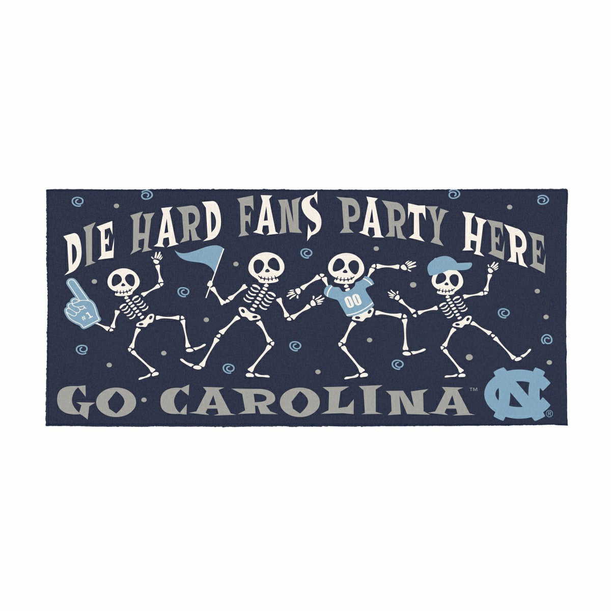 Team Sports America Value - University of North Carolina Flocked Coir Halloween Sassafras Switch M
