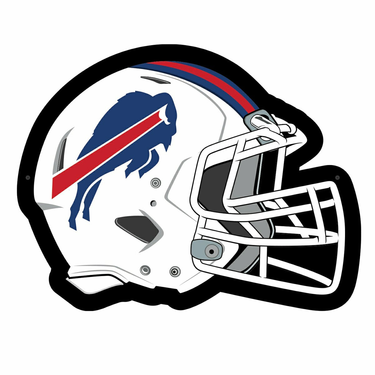 Team Sports America Recommended - LED Wall Decor, Helmet, Buffalo Bills