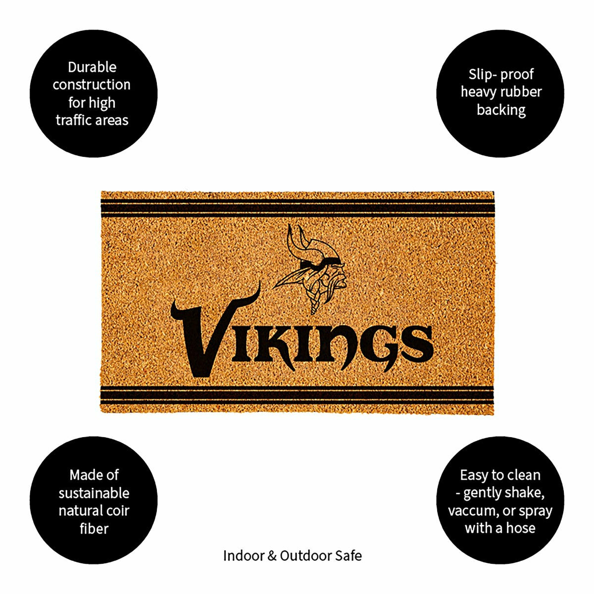 Team Sports America Value - Minnesota Vikings, Coir Mat 1C