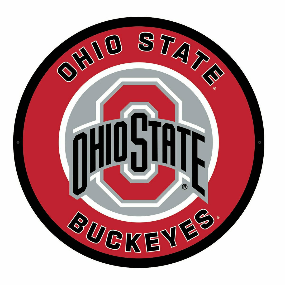 Team Sports America Trending - LED Wall Decor, Round, Ohio State University