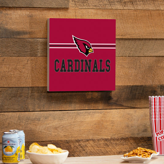Team Sports America Recommended - Arizona Cardinals Wood Wall Sign, 12x12