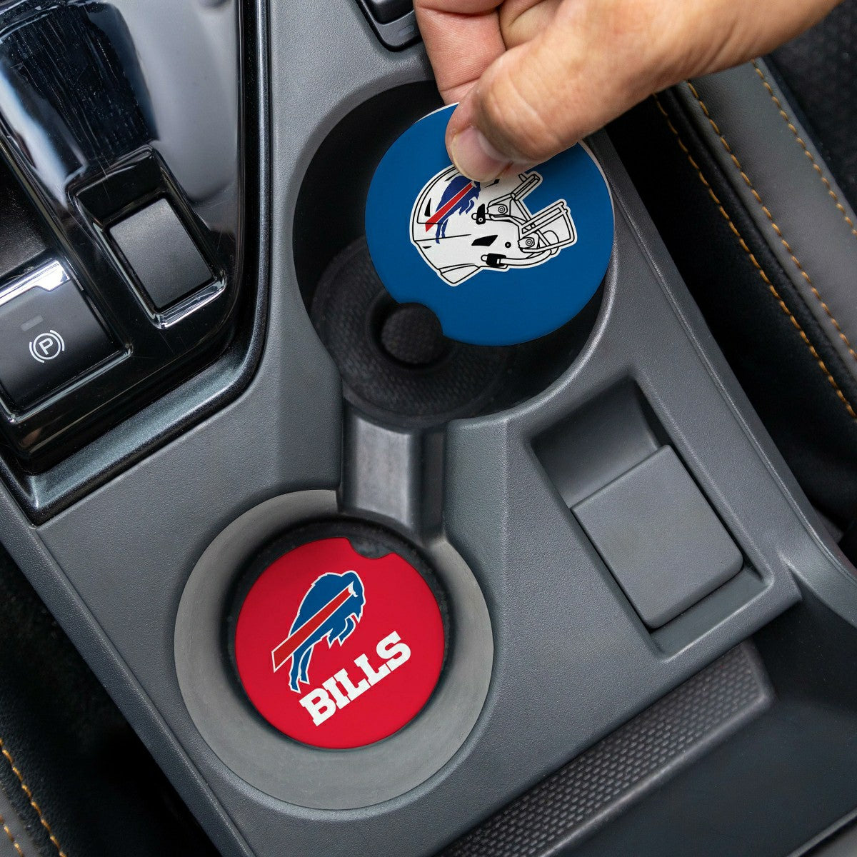 Team Sports America Classic - Buffalo Bills Car Coaster Set, 2pc