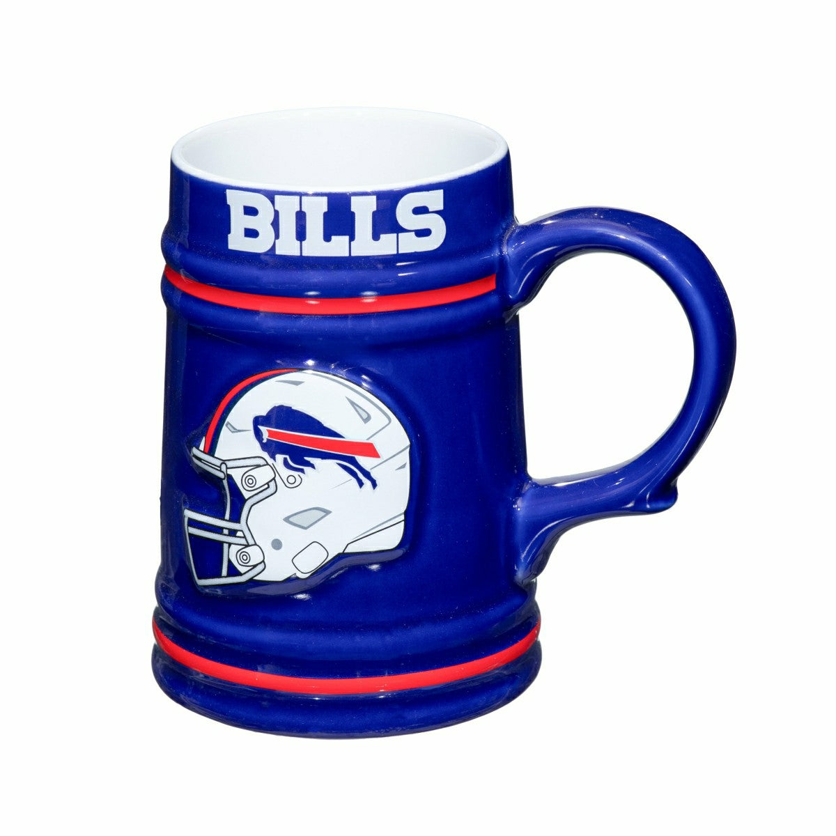 Team Sports America Essential - Buffalo Bills Ceramic Stein Cup, 24oz
