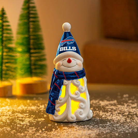 Team Sports America Value - Buffalo Bills Snowman LED Statuary, 8"