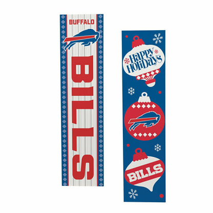 Team Sports America Exclusive - 47" Double Sided Leaner, Buffalo Bills, Christmas