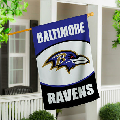 Team Sports America Classic - Baltimore Ravens Suede House Flag
