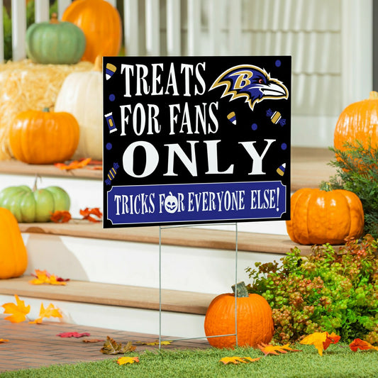 Team Sports America Best Seller - Baltimore Ravens Yard Sign, Halloween Treats for Fans