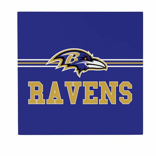 Team Sports America Recommended - Baltimore Ravens Wood Wall Sign, 12x12
