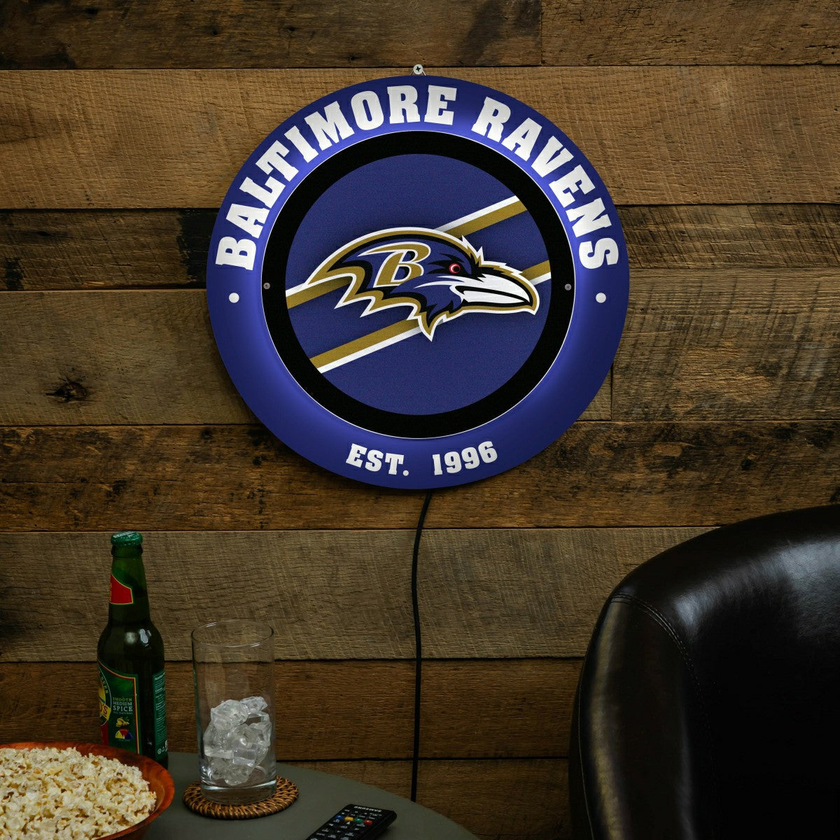 Team Sports America Essential - Baltimore Ravens, Metal Lite, Round
