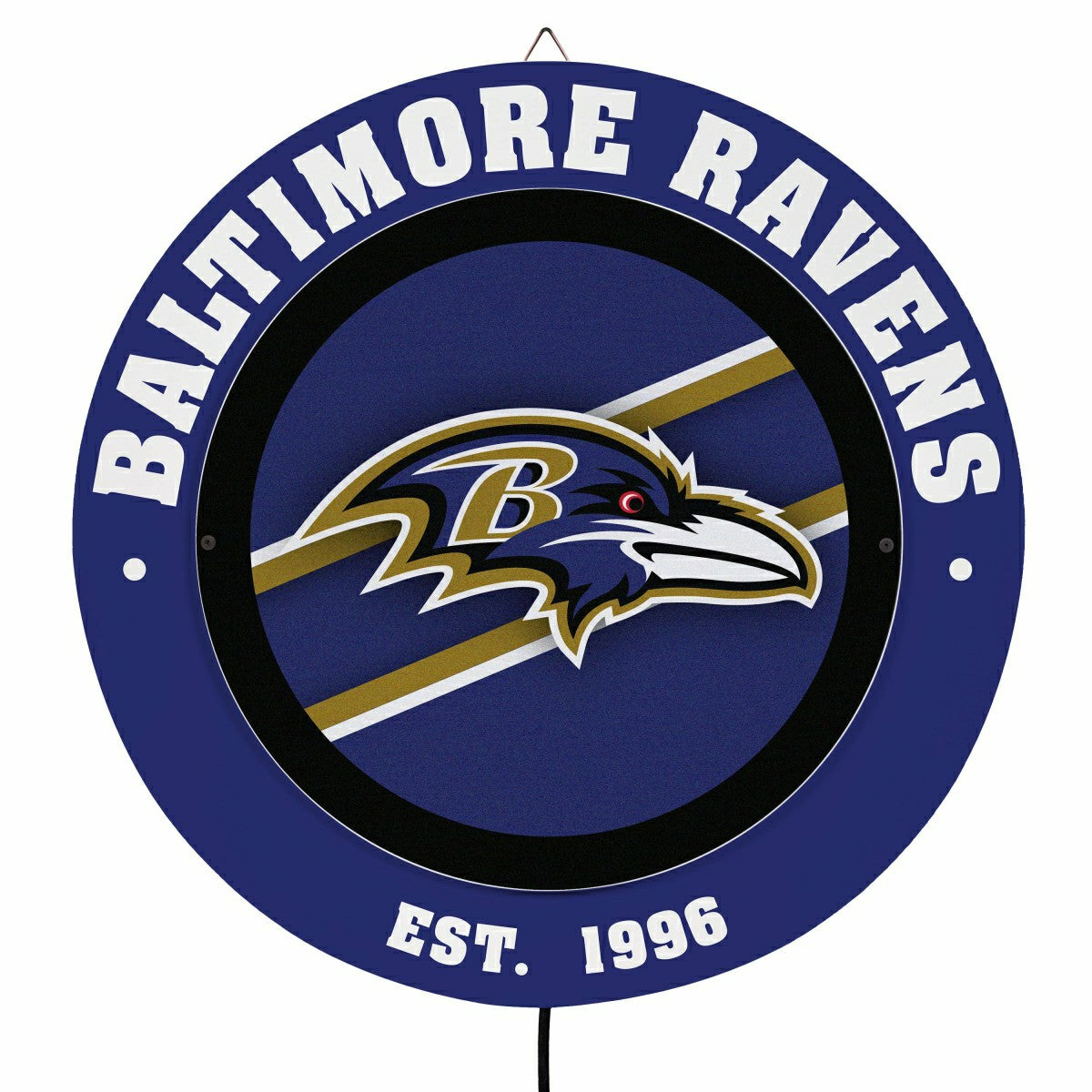 Team Sports America Essential - Baltimore Ravens, Metal Lite, Round