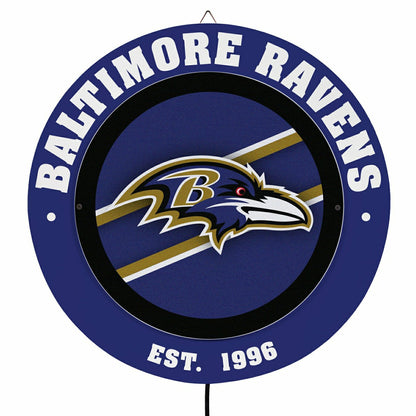 Team Sports America Essential - Baltimore Ravens, Metal Lite, Round