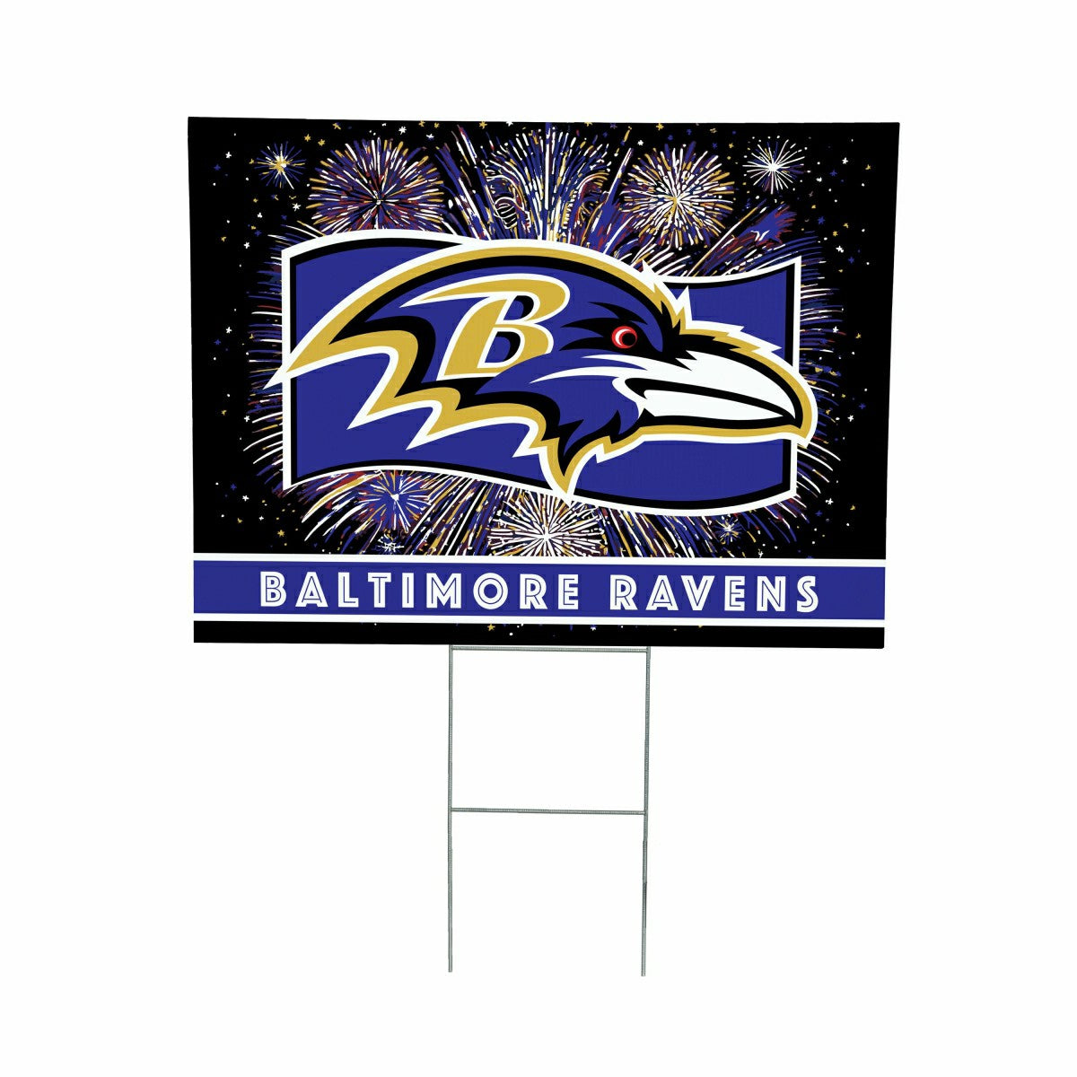 Team Sports America Value - Baltimore Ravens Yard Sign, Patriotic