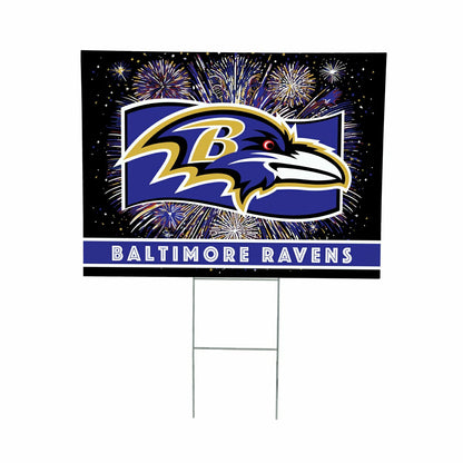 Team Sports America Value - Baltimore Ravens Yard Sign, Patriotic