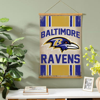 Team Sports America Trending - Baltimore Ravens, Canvas Wall Tapestry, Medium, 36x24