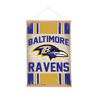 Team Sports America Trending - Baltimore Ravens, Canvas Wall Tapestry, Medium, 36x24