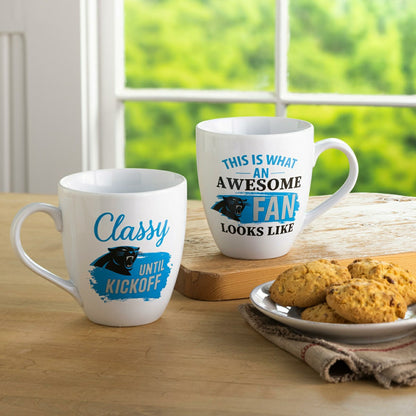 Team Sports America Best Seller - Carolina Panthers, Ceramic Cup O'Java 17oz Gift Set
