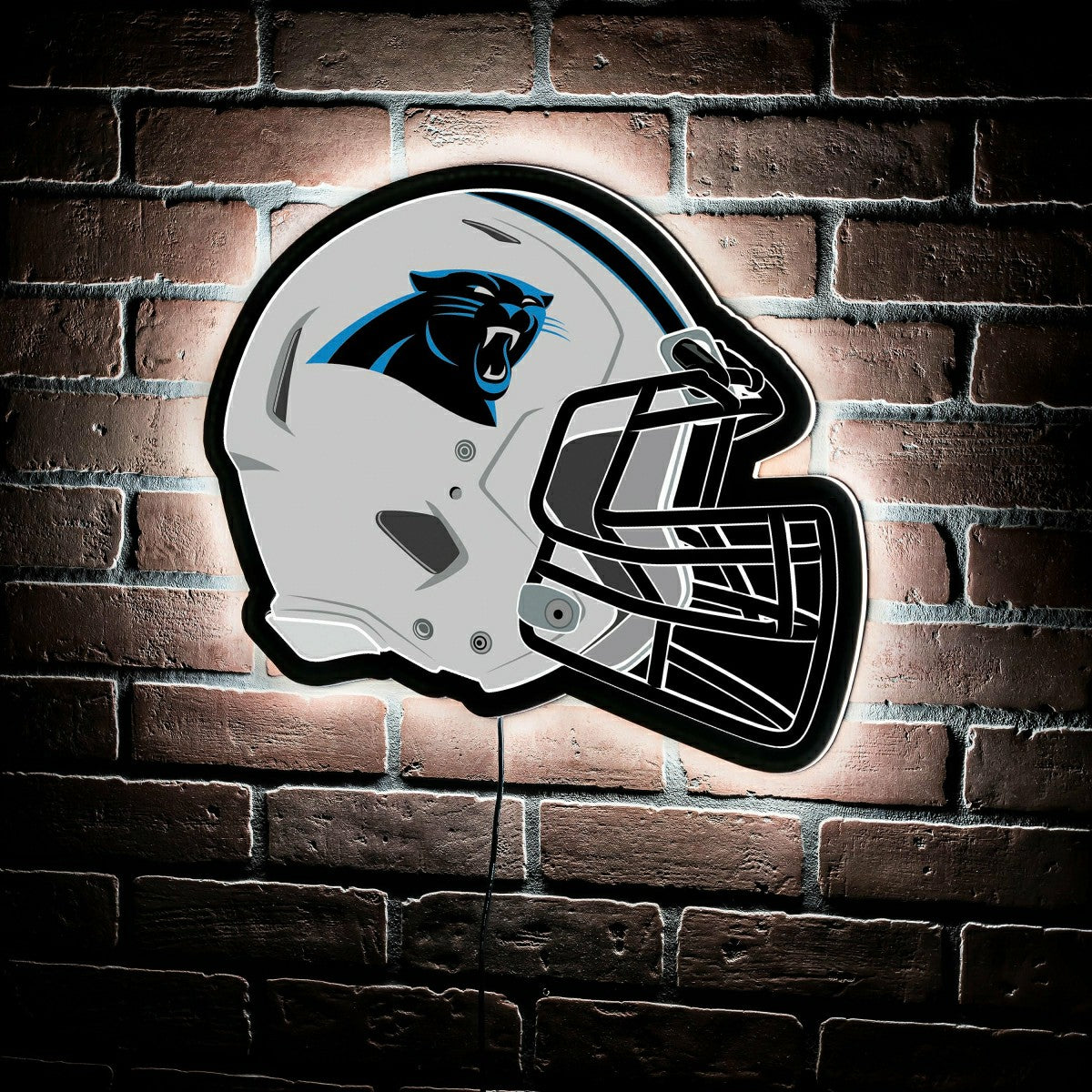 Team Sports America Value - LED Wall Decor, Helmet, Carolina Panthers