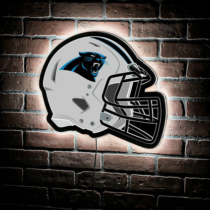 Team Sports America Value - LED Wall Decor, Helmet, Carolina Panthers