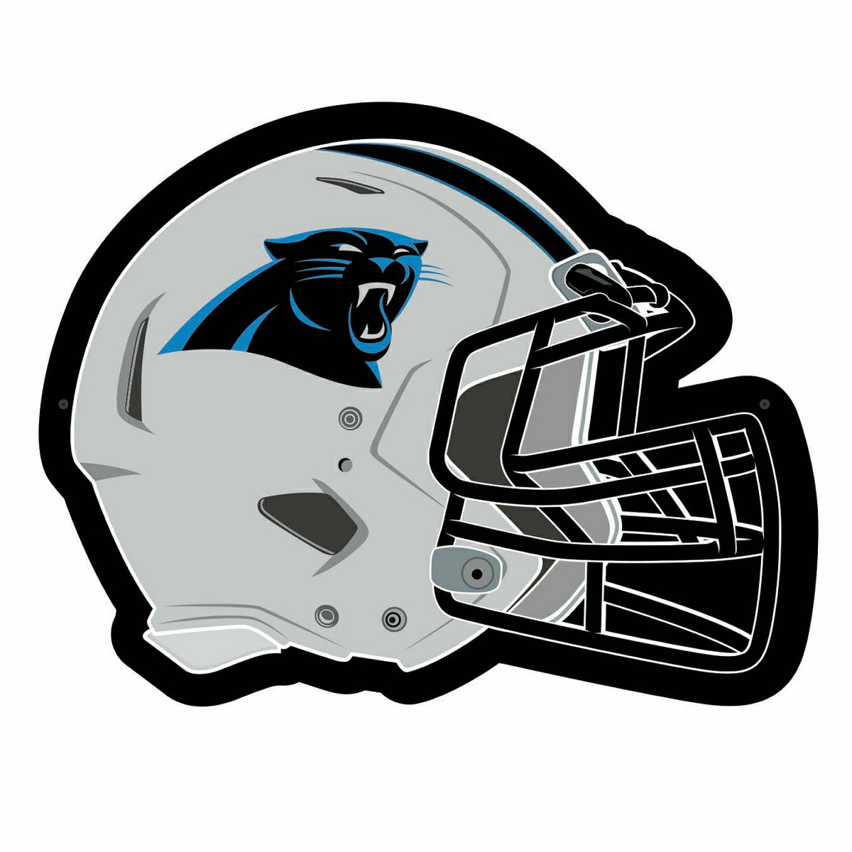 Team Sports America Value - LED Wall Decor, Helmet, Carolina Panthers