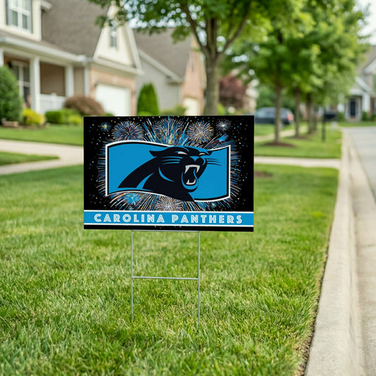 Team Sports America Exclusive - Carolina Panthers Yard Sign, Patriotic