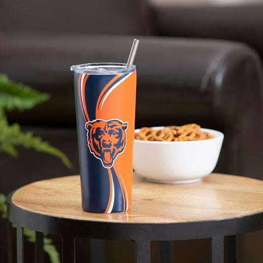 Team Sports America Everyday - Stainless Steel Tumbler, 20oz, Chicago Bears
