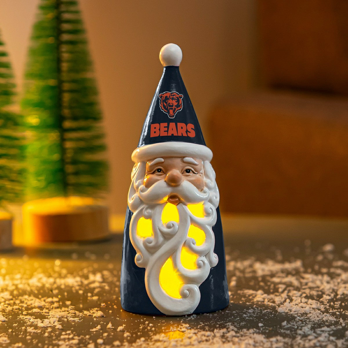 Team Sports America Value - Chicago Bears Santa LED Statuary, 8"