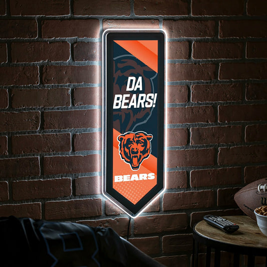 Team Sports America Trending - LED Wall Decor, Pennant, Chicago Bears