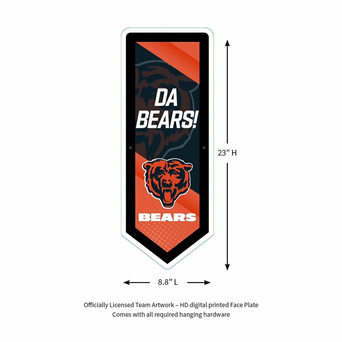 Team Sports America Trending - LED Wall Decor, Pennant, Chicago Bears