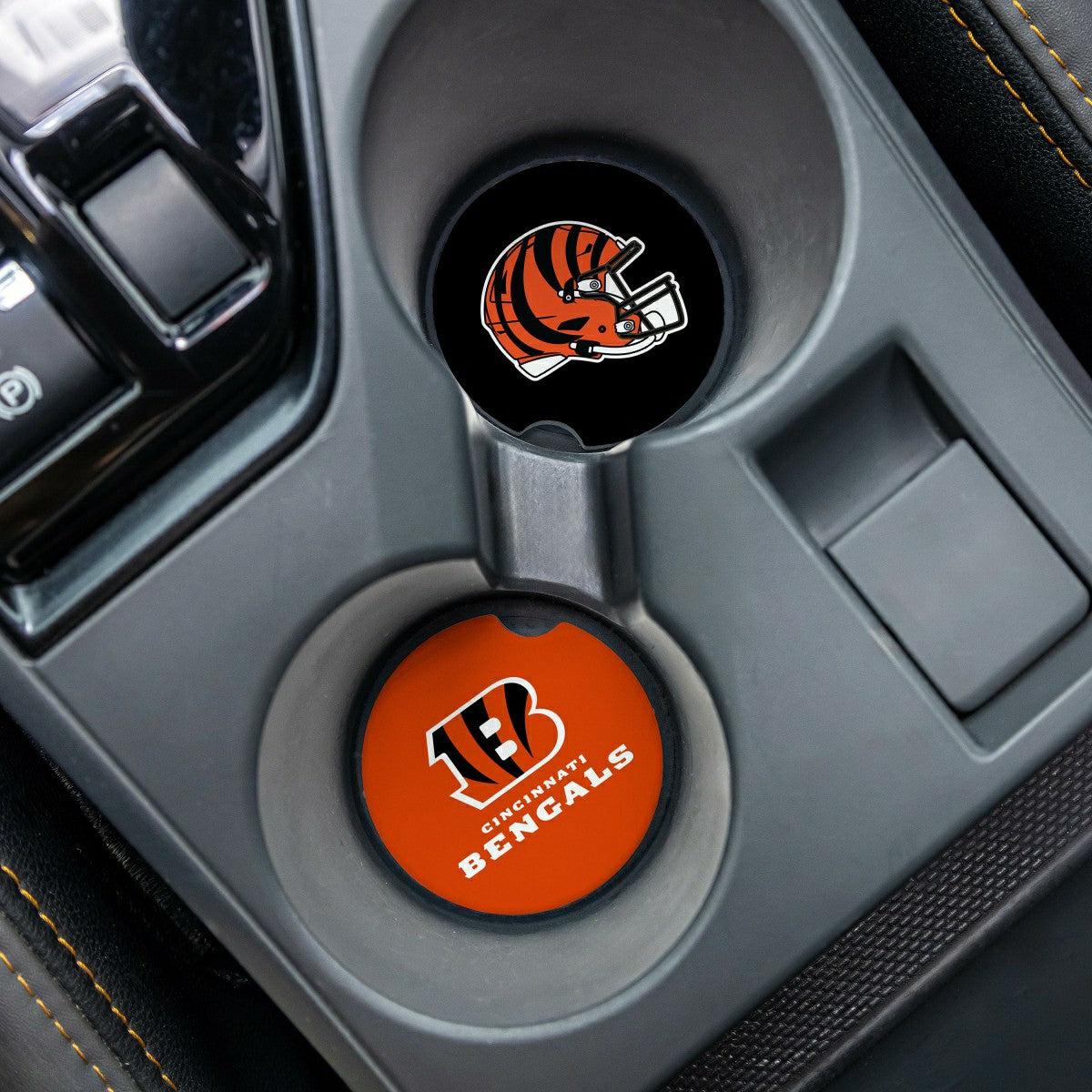 Team Sports America Value - Cincinnati Bengals Car Coaster Set, 2pc