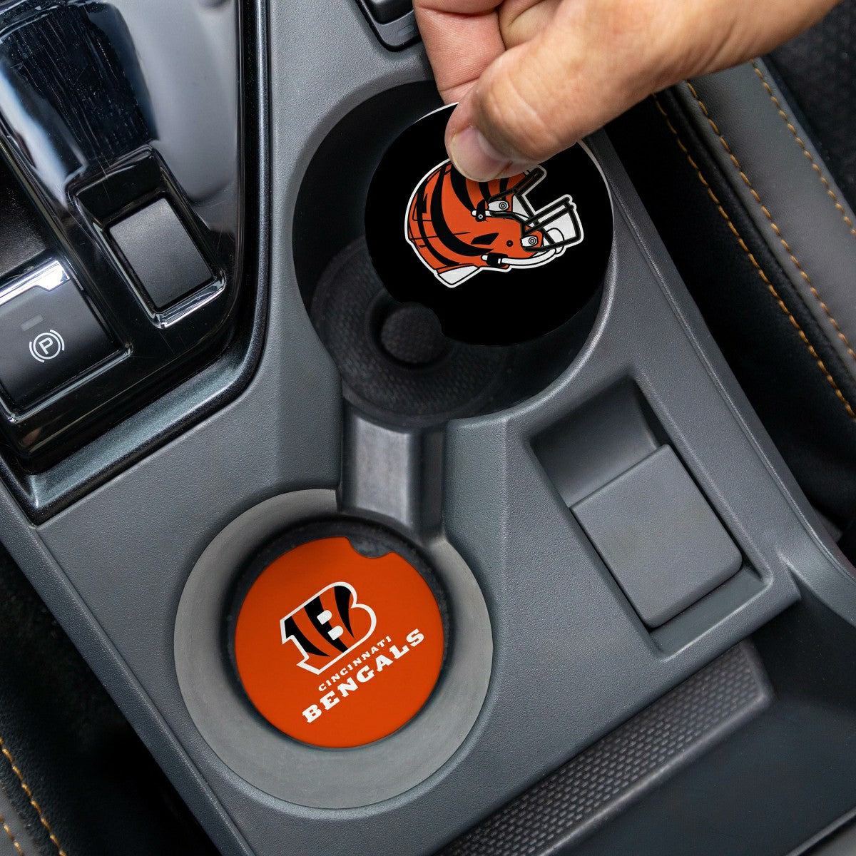 Team Sports America Value - Cincinnati Bengals Car Coaster Set, 2pc