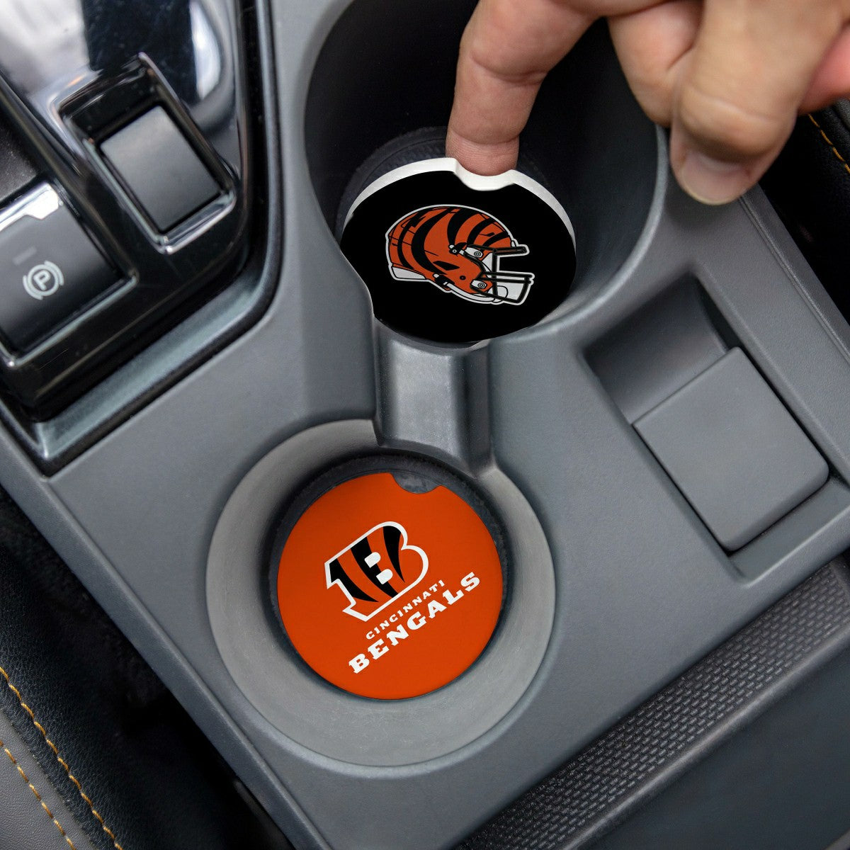 Team Sports America Value - Cincinnati Bengals Car Coaster Set, 2pc