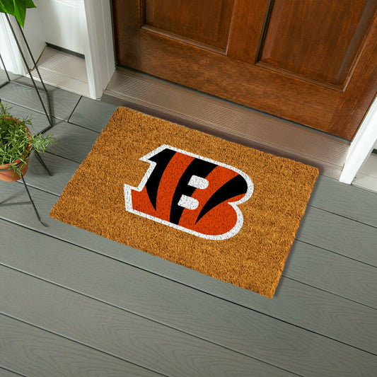 Team Sports America Recommended - Coir Mat, 16"x28", Cincinnati Bengals