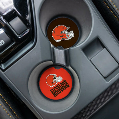 Team Sports America Essential - Cleveland Browns Car Coaster Set, 2pc