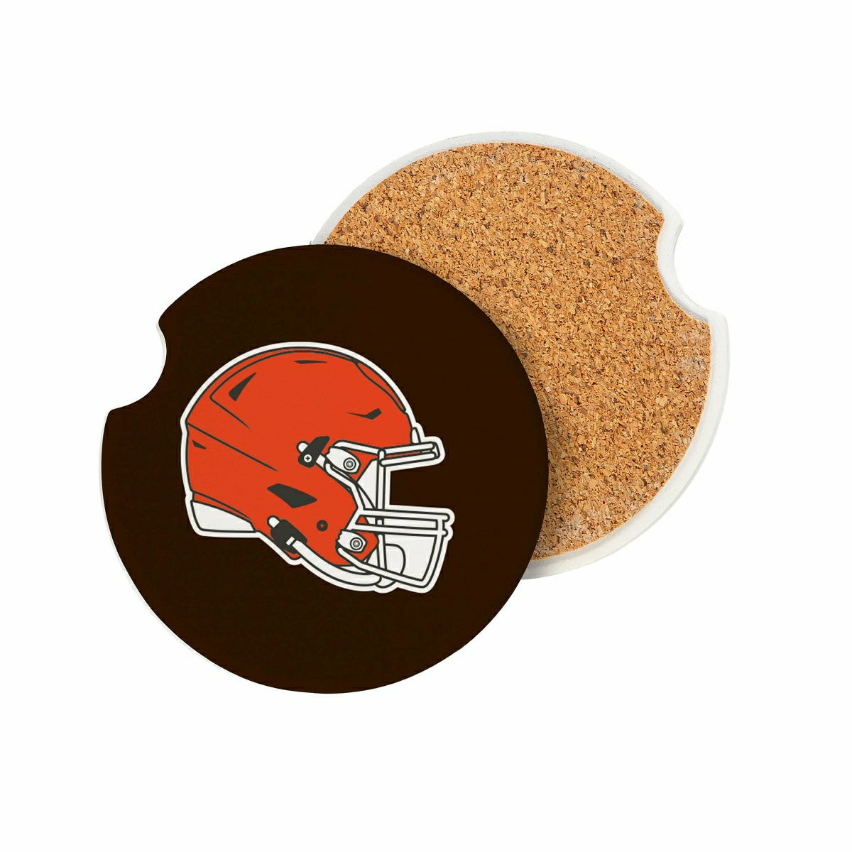 Team Sports America Essential - Cleveland Browns Car Coaster Set, 2pc