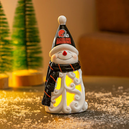 Team Sports America Value - Cleveland Browns Snowman LED Statuary, 8"