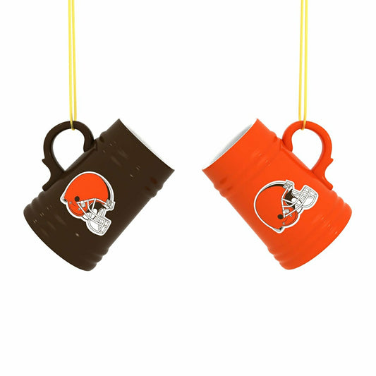 Team Sports America Everyday - Cleveland Browns Ceramic Mini Stein, 3oz, set of 2