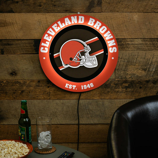 Team Sports America Exclusive - Cleveland Browns, Metal Lite, Round