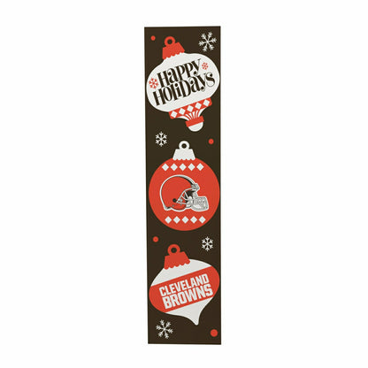Team Sports America Value - Cleveland Browns Christmas Double Sided Large Leaner, 47"