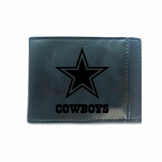 Team Sports America Best Seller - Front Pocket Wallet w/ RFID Blocking, Dallas Cowboys, Black