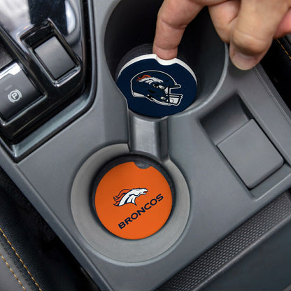 Team Sports America Classic - Denver Broncos Car Coaster Set, 2pc